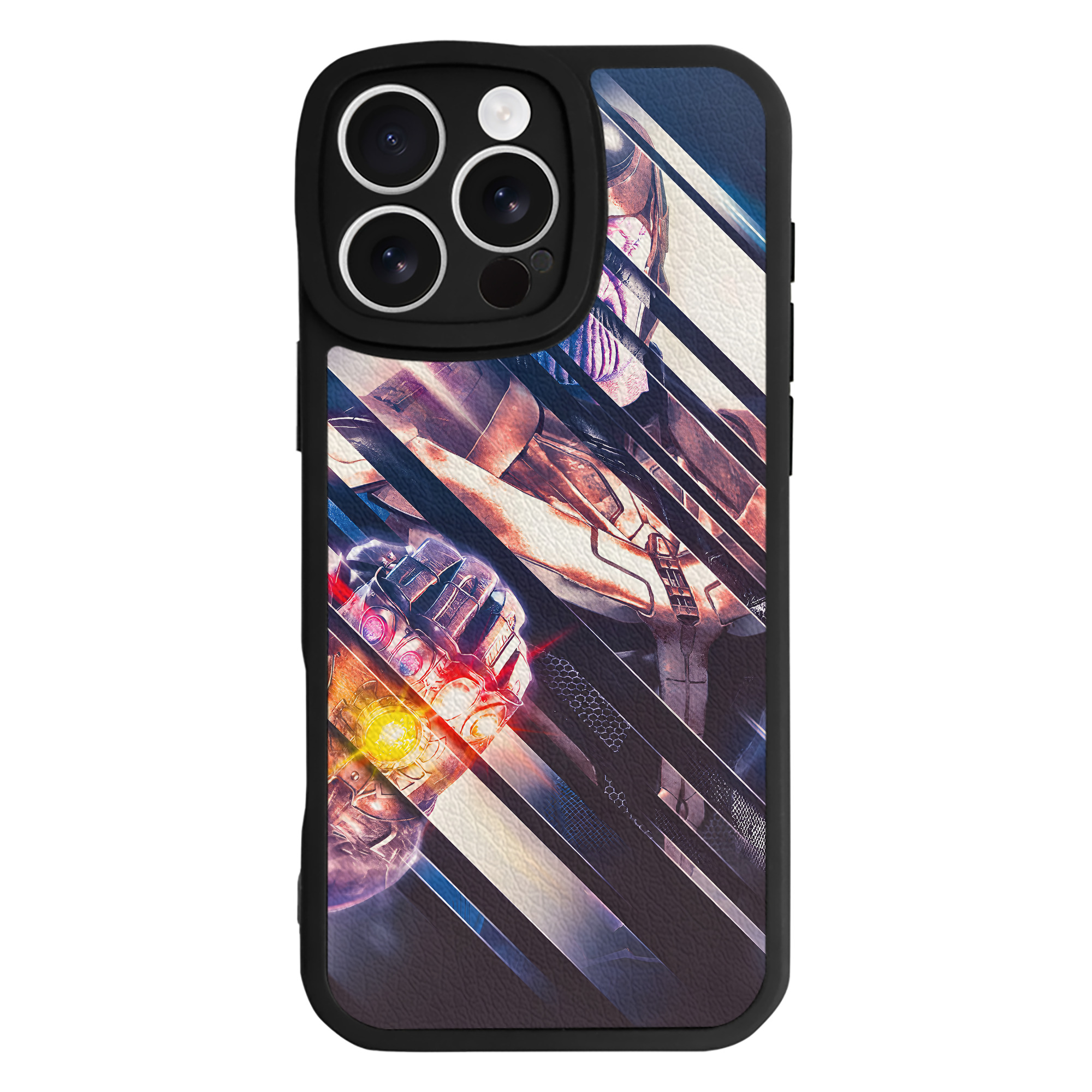（画像用） アベンジャーズ The Avengers 【iPhone 16シリーズ対応】シリコンスマホケース（レザー調） 材質：シリコン